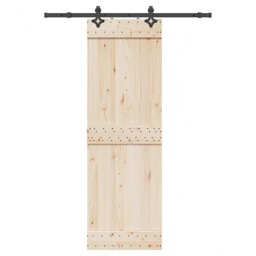 Skinnesæt til skydedør 152,5 cm - stål, sort
