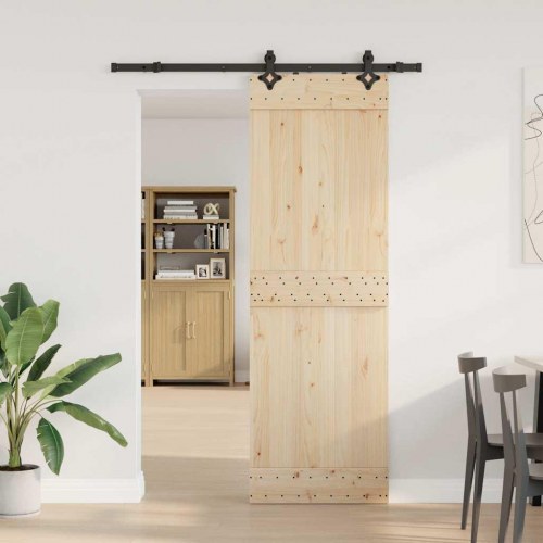 Skinnesæt til skydedør 152,5 cm - stål, sort