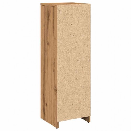 Badeværelsesskab 30×30×95 cm - egetræsfarvet konstrueret træ