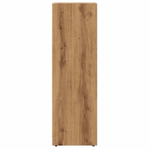 Badeværelsesskab 30×30×95 cm i konstrueret træ - egetræsfarvet