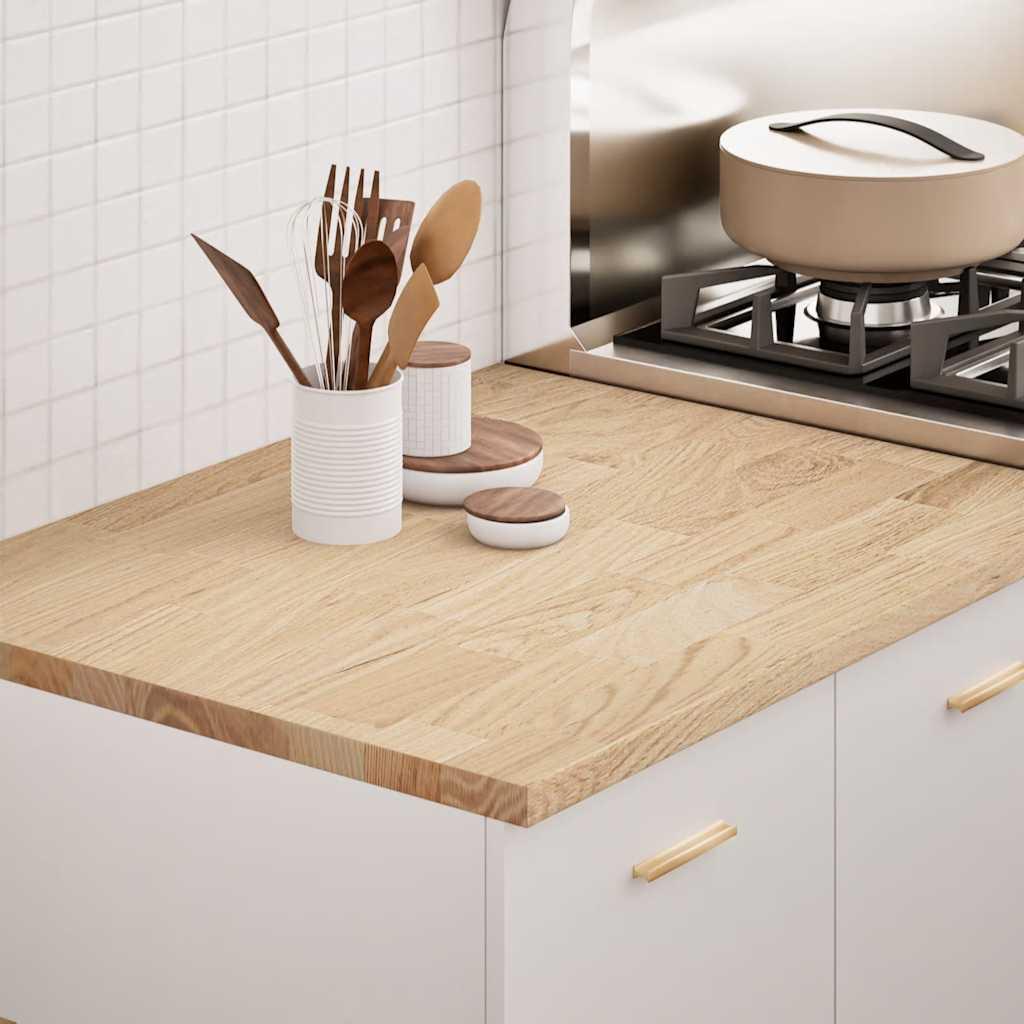 Køkkenbordplade 80x63 5x2 7 Cm Massivt Egetræ Rektangulær