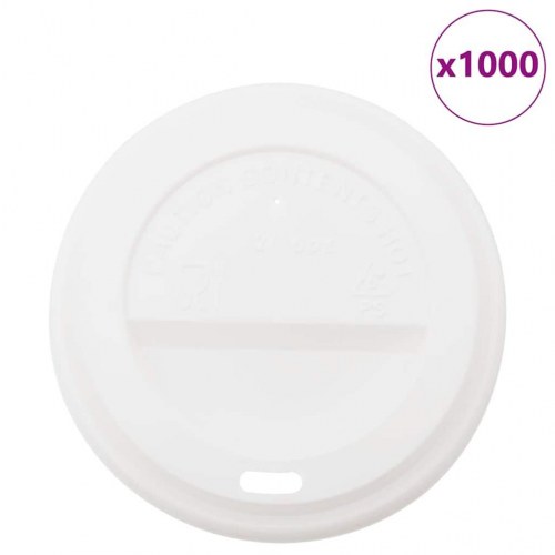 Koplåg til papkrus 90 mm 12 oz/16 oz - 1000 stk., hvid