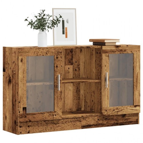 Skænk 120×30,5×70 cm i konstrueret træ - antikt trælook