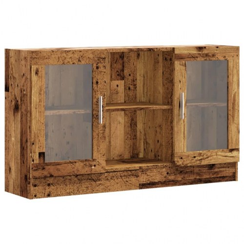 Skænk 120×30,5×70 cm i konstrueret træ - antikt trælook