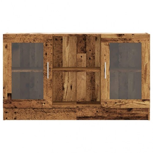 Skænk 120×30,5×70 cm i konstrueret træ - antikt trælook