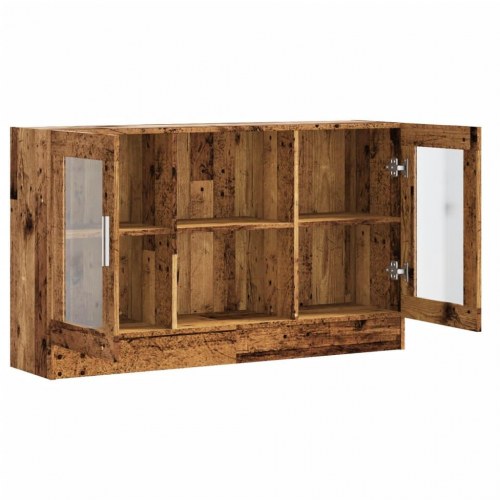 Skænk 120×30,5×70 cm i konstrueret træ - antikt trælook