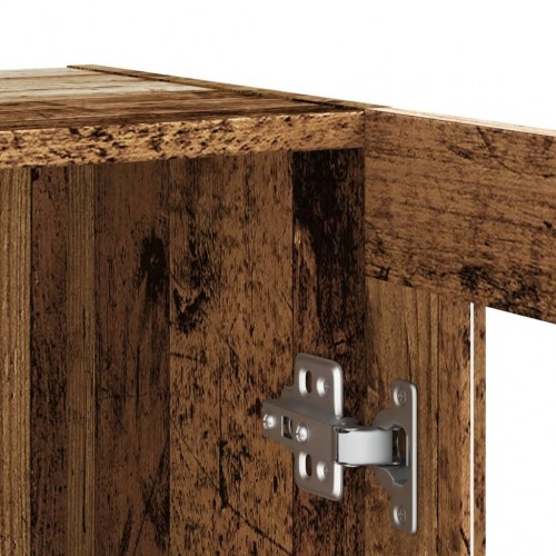 Skænk 120×30,5×70 cm i konstrueret træ - antikt trælook