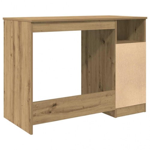 Skrivebord i kunsteg - 102 × 50 × 76 cm med 3 skuffer
