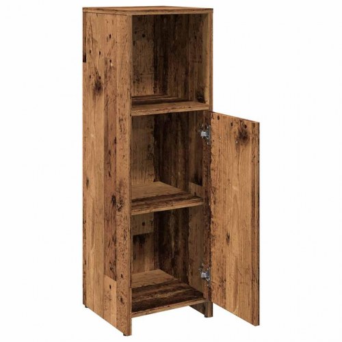 Badeværelsesskab 30×30×95 cm - konstrueret træ, antikt træ