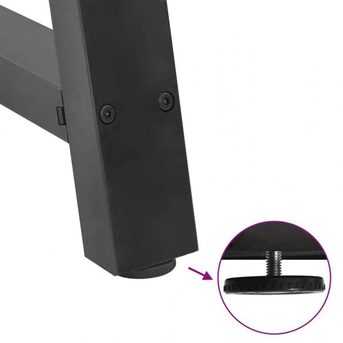 Sofabordsben A-formet 2 stk. antracit 60x(30-31) cm stål