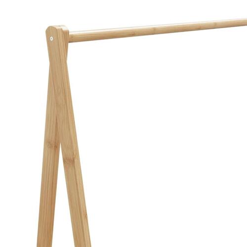 Tøjstativ med hylder 106x34x102 cm bambus