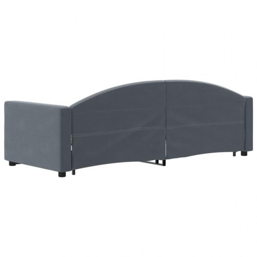 Daybed med udtræk 80 x 200 cm - mørkegrå