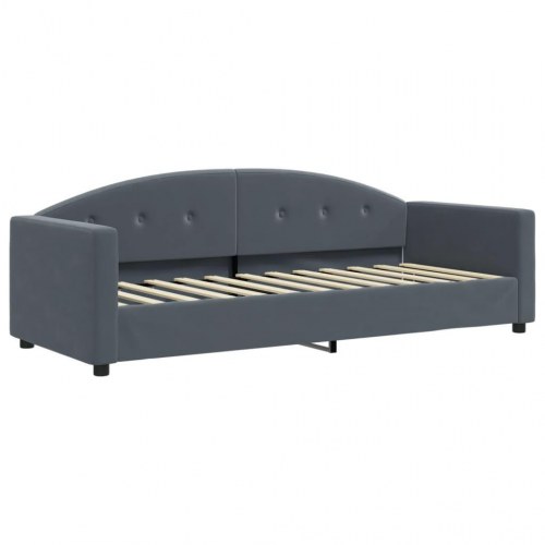 Daybed med udtræk 80 x 200 cm - mørkegrå