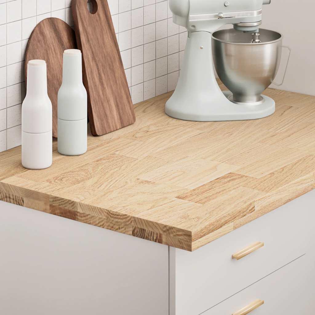 Køkkenbordplade 100x63 5x4 Cm Massivt Egetræ Rektangulær