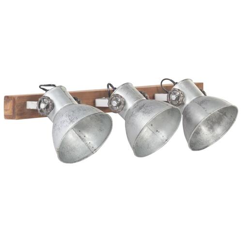 Industriel væglampe 65x25 cm E27 sølvfarvet