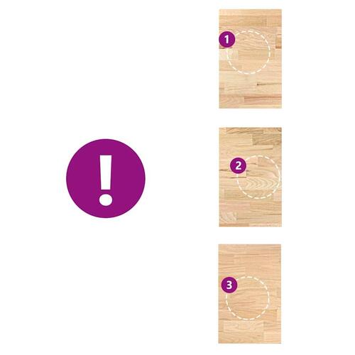 Køkkenbordplade 40x63,5x4 cm massivt egetræ rektangulær