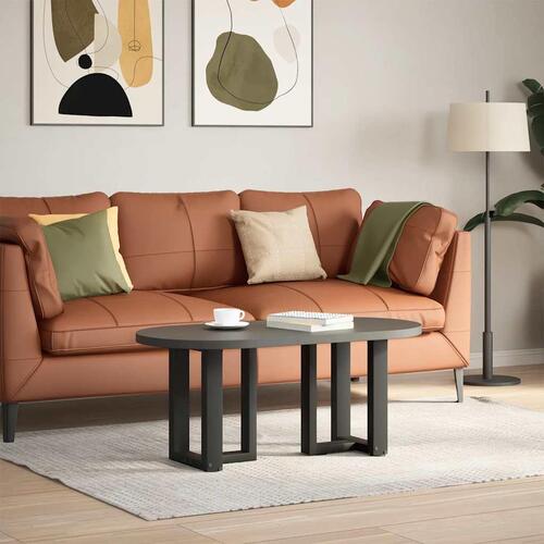Sofabordben T-formet 2 stk 28x25x(42-43) cm stål sort