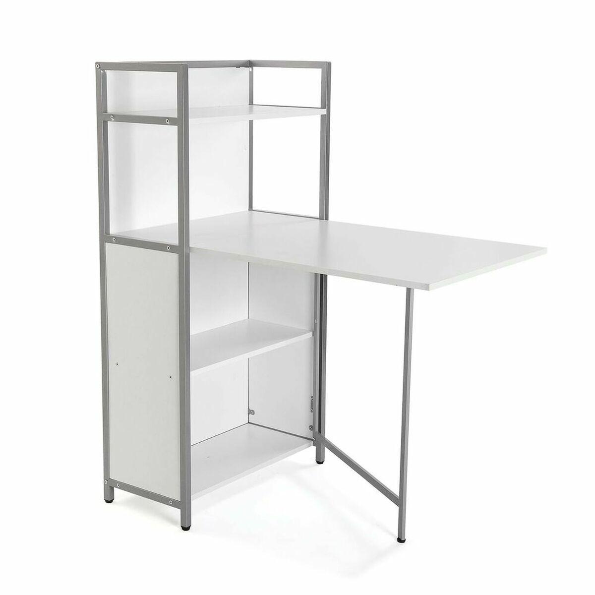 Hylder Versa 10330152 Hvid Sammenklappeligt Bord Metal Træ Mdf 60 X 30 X 120 Cm