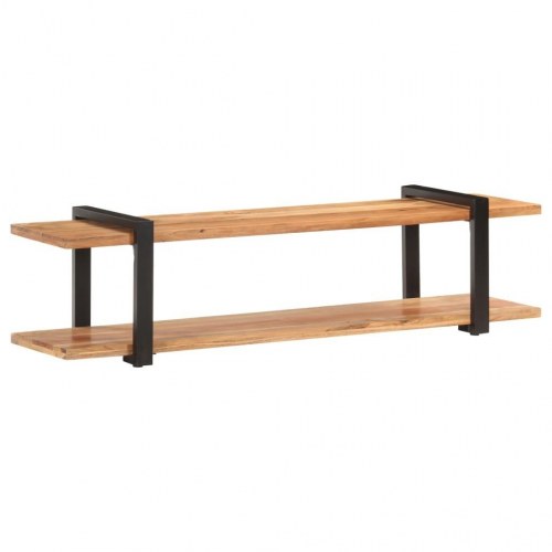 Tv-skab 160×40×40 cm i massivt akacietræ - industrielt design