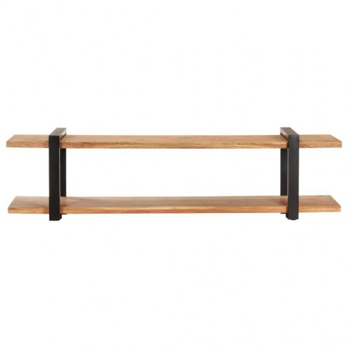 Tv-skab 160×40×40 cm i massivt akacietræ - industrielt design