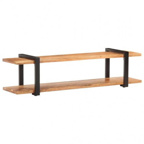 Tv-skab 160×40×40 cm i massivt akacietræ - industrielt design
