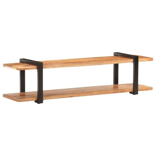 Tv-skab 160×40×40 cm i massivt akacietræ - industrielt design