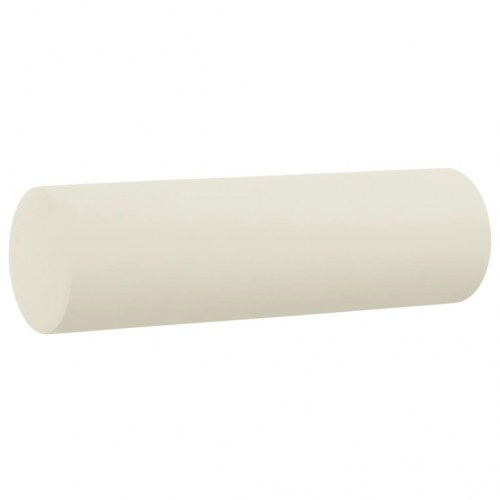 3-personers sofa i velour med pyntepuder - cremefarvet, 198 cm