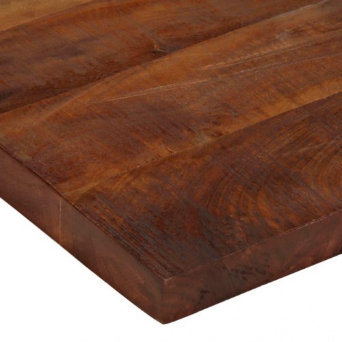 Bordplade 70x70x3,8 cm firkantet massivt genbrugstræ