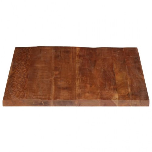 Bordplade 90x80x3,8 cm rektangulær massivt genbrugstræ