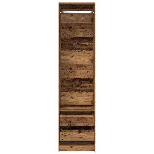 Klædeskab 50 x 50 x 200 cm - antikt træ