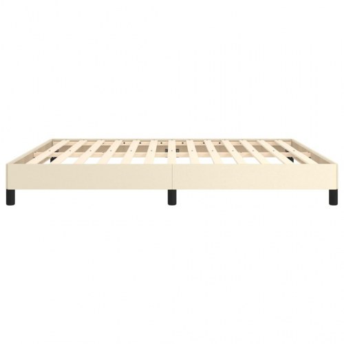 Sengeramme 160x200 cm i kunstlæder - cremefarvet