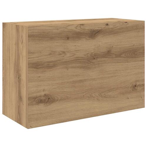 Væghængt badeværelsesskab 60x25x40 cm konstrueret træ kunsteg