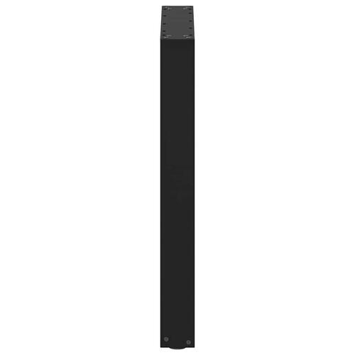 Sofabordben U-formet 2 stk. 60x(72-73) cm stål sort