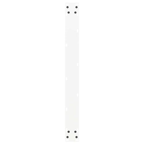 Sofabordben U-formet 2 stk. 80x(72-73) cm stål hvid