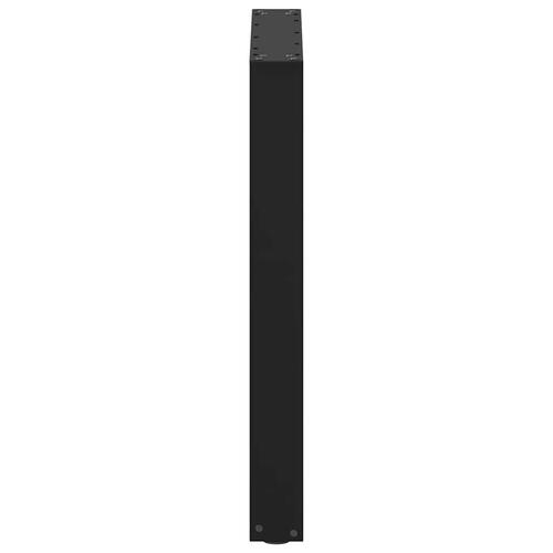 Sofabordben U-formet 2 stk. 70x(72-73) cm stål sort