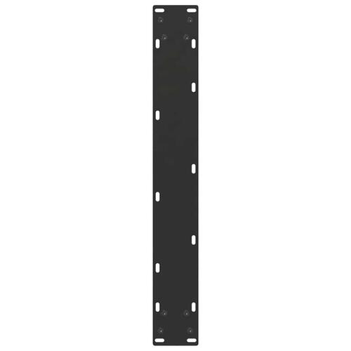Sofabordben U-formet 2 stk. 70x(72-73) cm stål sort