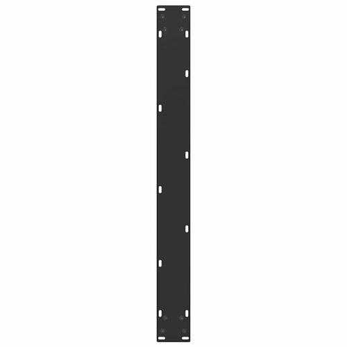 Sofabordben U-formet 2 stk. 80x(72-73) cm stål sort