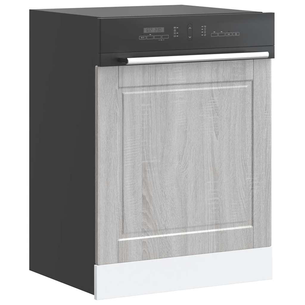 Låge Til Opvaskemaskine Porto 60x1 5x67 Cm Grå Sonoma Eg