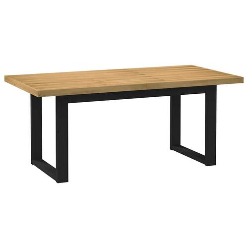Spisebord NOAIN U-formede ben 180x90x75 cm massivt træ fyrretræ