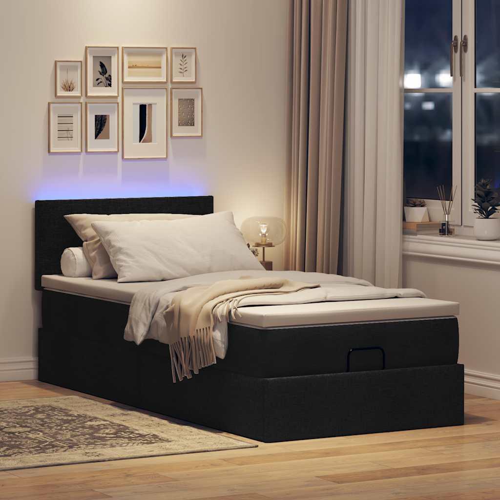 Ottoman Seng Med Madras 100x200 Stof Sort