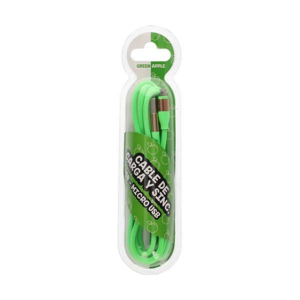 Contact USB til Micro USB kabel 1,5 m - Grøn