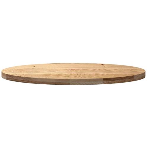 Bordplade 100x50x4 cm massivt egetræ oval