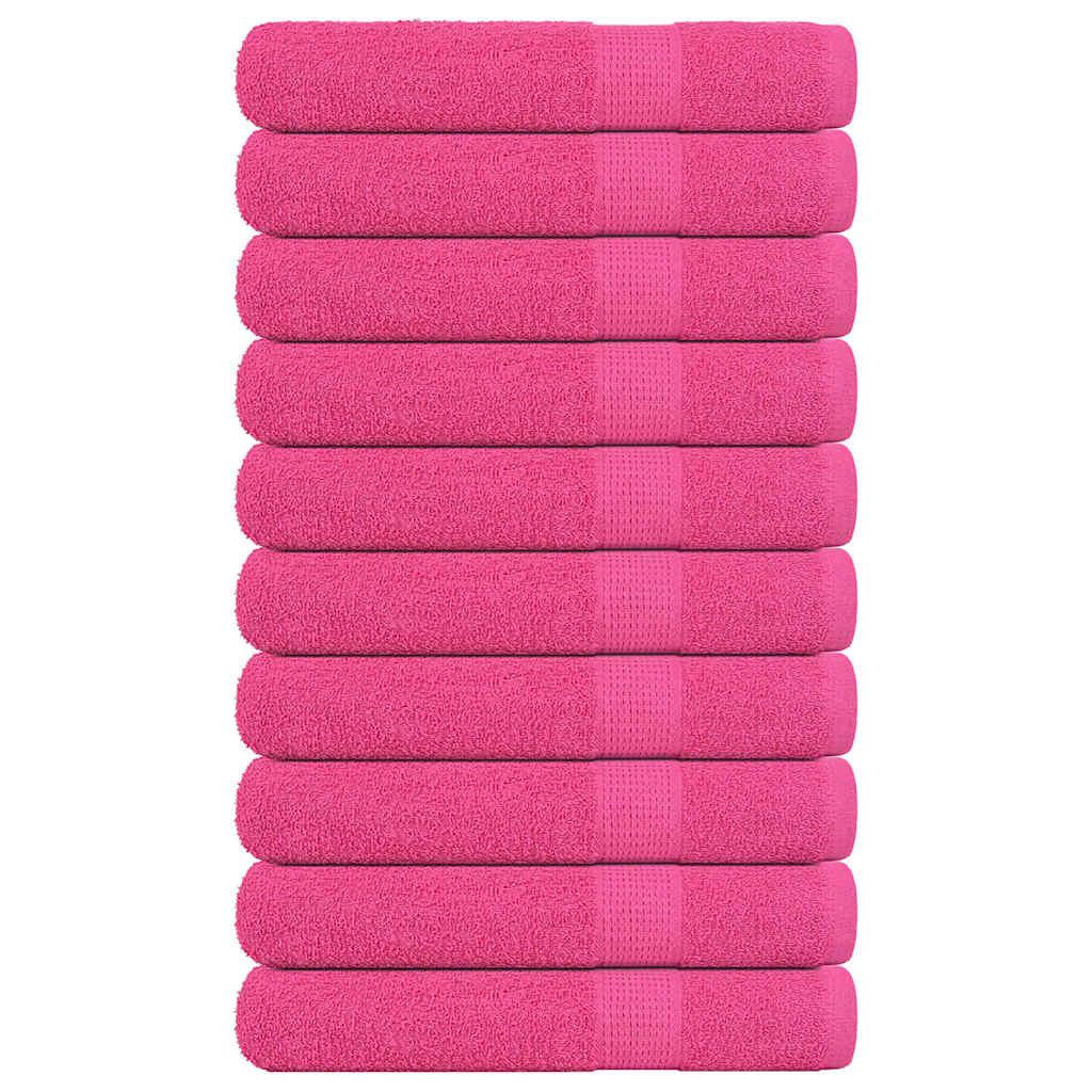 Håndklæder 360 G/M2 100 % Bomuld Lyserød - 10 / 100 x 200 cm