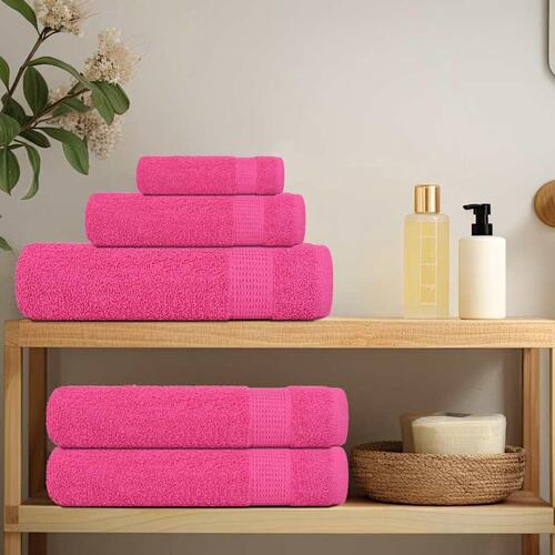 Saunahåndklæder 10 stk. 80x200 cm 360g/m2 100 % bomuld lyserød