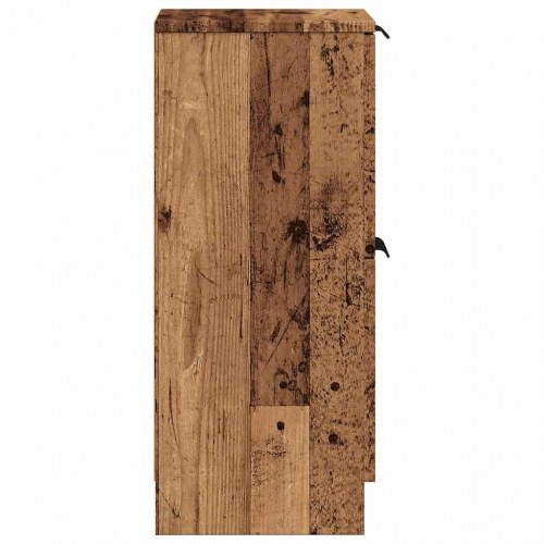 Skænk 30×30×70 cm i konstrueret træ - antikt træ