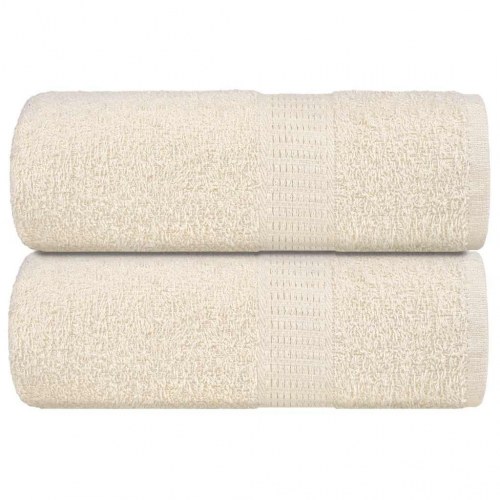 Vaskehåndklæder FROGN - 2 stk. cremefarvet 30×30 cm, 360 gsm bomuld