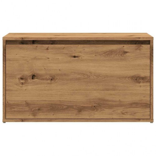 Entrébænk med opbevaring 80×40×45 cm - spånplade i artisan eg
