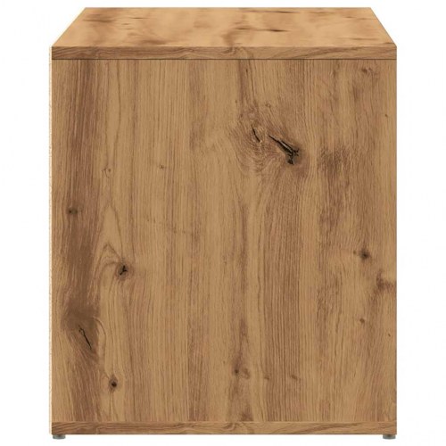 Entrébænk med opbevaring 80×40×45 cm - spånplade i artisan eg