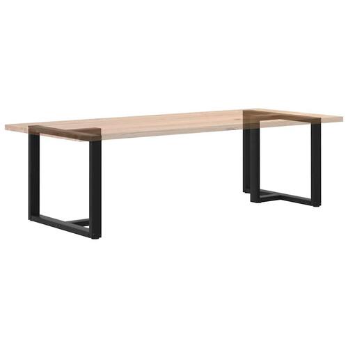 Spisebordsben T-formet 2 stk 100x35x(72-73) cm stål sort