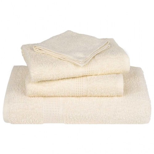 Gæstehåndklæder FROGN - 2 stk. cremefarvet 30×50 cm, 360 gsm